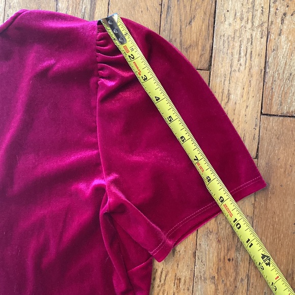 Wild Fable Hot Pink velvet Faux Wrap Mini Dress - Picture 9 of 13